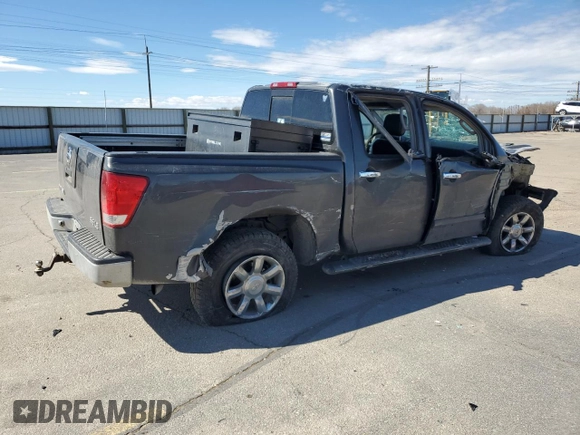 2004 Nissan Titan LE with VIN 1N6AA07B24N575053, listed as a Copart auction lot 50370985 with 230,225 mi miles and Salvage title. Bid and sale history available at DreamBid. Image 3.