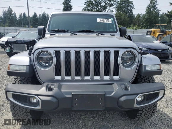 2018 Jeep Wrangler Unlimited Sahara with VIN 1C4HJXEG9JW231976, listed as a Copart auction lot 62427345 with 54,127 mi miles and Salvage title. Bid and sale history available at DreamBid. Image 5.