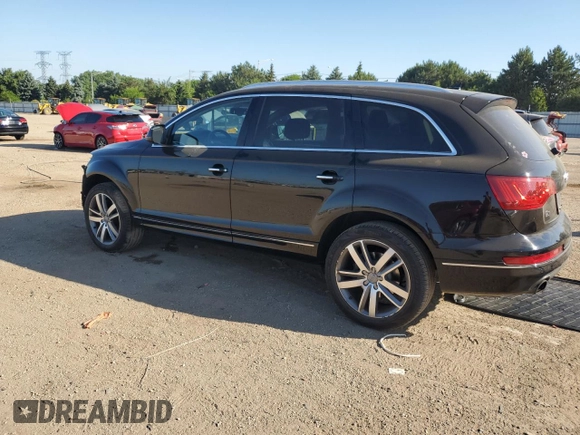 2014 Audi Q7 Premium Plus with VIN WA1LGAFE3ED002322, listed as a Copart auction lot 61565425 with 146,166 mi miles and Salvage title. Bid and sale history available at DreamBid. Image 2.