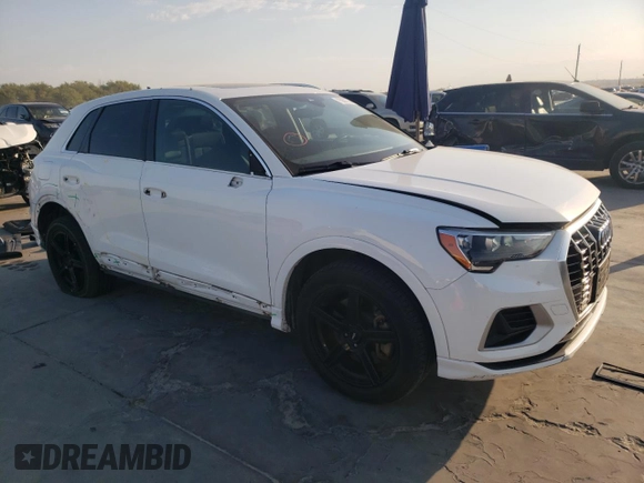 2019 Audi Q3 Premium with VIN WA1AECF37K1078324, listed as a Copart auction lot 75601734 with 73,623 mi miles and Salvage Title. Bid and sale history available at carsss.com. Image 4.