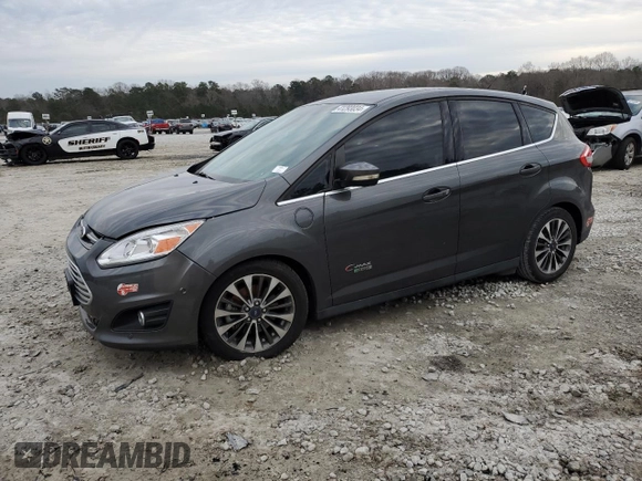 2017 Ford C-Max Energi Titanium with VIN 1FADP5FU0HL103777, listed as a Copart auction lot 41293034 with 84,459 mi miles. Bid and sale history available at carsss.com. Image 1.