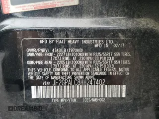2017 Subaru Crosstrek Limited z VIN JF2GPALC8HH247402, wystawiony jako Copart lot #64428355 z przebiegiem 122 016 mil mil oraz Szkoda całkowita • Salvage title. Historia ofert i sprzedaży dostępna na DreamBid. Obrazek 13.