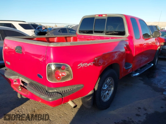2002 Ford F-150 XL with VIN 2FTRX07W22CA45174, listed as a IAAI auction lot 41375969 with 1 mi miles. Bid and sale history available at carsss.com. Image 4.
