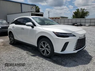 2025 Lexus RX 350 with VIN 2T2BAMBA3SC054318, listed as a Copart auction lot 58315235 with 5,452 mi miles and Salvage title. Bid and sale history available at DreamBid. Image 4.