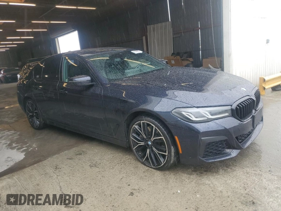 2021 BMW 5 Series 530e with VIN WBA13AG05MCF71463, listed as a Copart auction lot 43476964 with 79,336 mi miles and . Bid and sale history available at carsss.com. Image 4.