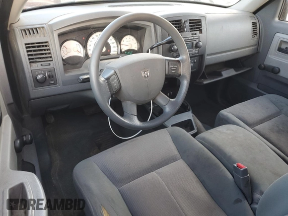 2005 Dodge Dakota ST with VIN 1D7HW22K45S270278, listed as a Copart auction lot 85540104 with 90,707 mi miles and Salvage Title. Bid and sale history available at DreamBid. Image 8.