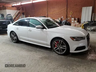 2018 Audi S6 Premium Plus with VIN WAUFFAFC4JN034315, listed as a Copart auction lot 48029555 with 75,550 mi miles and Salvage Title. Bid and sale history available at carsss.com. Image 4.