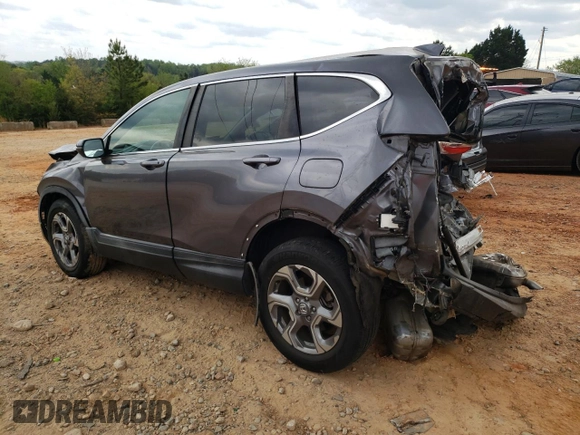 2017 Honda CR-V EX-L with VIN 7FARW1H87HE004506, listed as a Copart auction lot 52672355 with 43,519 mi miles and Salvage Title. Bid and sale history available at DreamBid. Image 2.