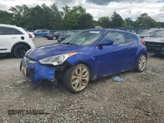2013 Hyundai Veloster w/Gray Int with VIN KMHTC6AD5DU102803, listed as a Copart auction lot 58628935 with 129,616 mi miles and Salvage title. Bid and sale history available at DreamBid. Image 1.