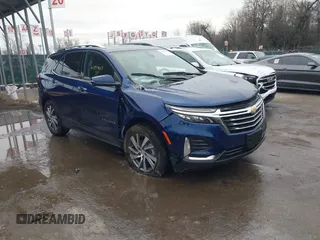 2022 Chevrolet Equinox Premier z VIN 2GNAXXEV5N6109766, wystawiony jako IAAI lot #41499617 z przebiegiem 21 138 mil mil oraz . Historia ofert i sprzedaży dostępna na DreamBid. Obrazek 1.