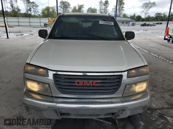 2005 GMC Canyon 1SC SLE Z85 with VIN 1GTCS136X58264722, listed as a Copart auction lot 71258604 with 257,667 mi miles and Salvage Title. Bid and sale history available at carsss.com. Image 5.