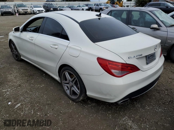 2016 Mercedes-Benz CLA 250 with VIN WDDSJ4EBXGN363366, listed as a Copart auction lot 44666644 with Not Provided miles and . Bid and sale history available at DreamBid. Image 2.