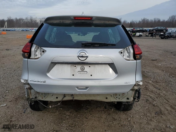 2019 Nissan Rogue S with VIN 5N1AT2MV6KC745927, listed as a Copart auction lot 82810144 with 33,888 mi miles and Salvage Title. Bid and sale history available at carsss.com. Image 6.