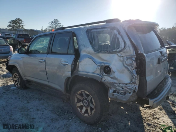 2021 Toyota 4Runner TRD Off Road with VIN JTEPU5JR8M5913297, listed as a Copart auction lot 42847565 with 84,399 mi miles and Salvage Title. Bid and sale history available at carsss.com. Image 2.