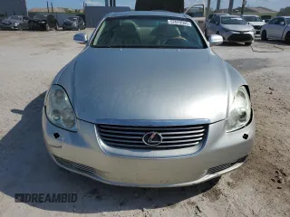 2002 Lexus SC 430 with VIN JTHFN48Y120002712, listed as a Copart auction lot 57078505 with 129,826 mi miles and Salvage Title. Bid and sale history available at DreamBid. Image 5.
