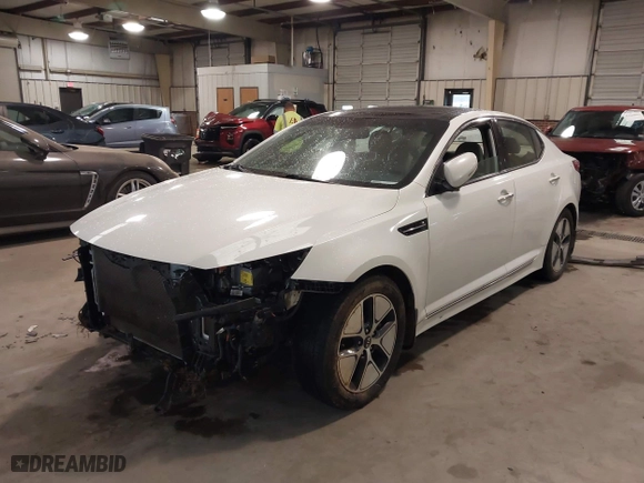 2012 Kia Optima Hybrid with VIN KNAGM4AD5C5023886, listed as a IAAI auction lot 41564218 with 124,305 mi miles. Bid and sale history available at carsss.com. Image 18.