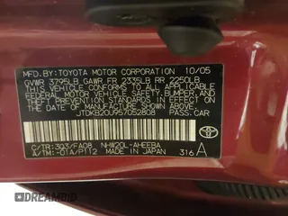 2005 Toyota Prius with VIN JTDKB20U957052808, listed as a IAAI auction lot 42000309 with 233,979 mi miles and . Bid and sale history available at DreamBid. Image 9.
