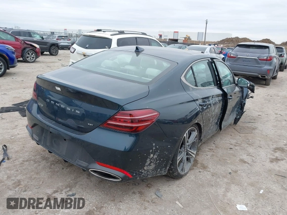2024 Genesis G70 3.3T Sport Advanced with VIN KMTG54SE4RU139023, listed as a IAAI auction lot 41646110 with 12,204 mi miles. Bid and sale history available at carsss.com. Image 4.