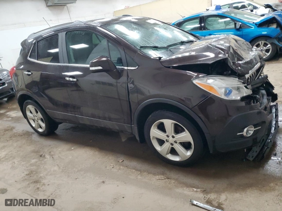 2016 Buick Encore Convenience with VIN KL4CJFSB5GB552047, listed as a Copart auction lot 43067965 with 75,439 mi miles and Salvage Title. Bid and sale history available at carsss.com. Image 4.