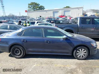 2012 Volkswagen Passat S with VIN 1VWAP7A39CC100079, listed as a IAAI auction lot 41653045 with 268,353 mi miles. Bid and sale history available at carsss.com. Image 13.