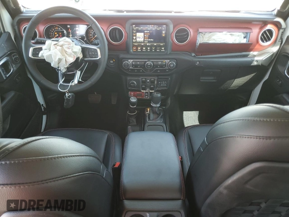 2023 Jeep Gladiator Rubicon with VIN 1C6JJTBG3PL525874, listed as a Copart auction lot 53283145 with 37,606 mi miles and Salvage Title. Bid and sale history available at carsss.com. Image 8.