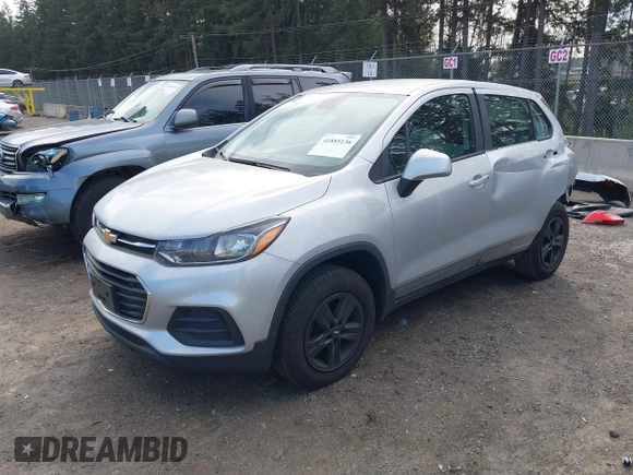 2020 Chevrolet Trax LS with VIN 3GNCJNSB5LL202191, listed as a IAAI auction lot 41885136 with 43,734 mi miles. Bid and sale history available at carsss.com. Image 18.