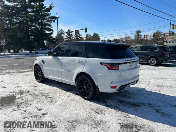 2021 Land Rover Range Rover Sport SVR with VIN SALWZ2RE4MA761665, listed as a Copart auction lot 42854065 with 111,581 mi miles and Clean Title. Bid and sale history available at carsss.com. Image 3.
