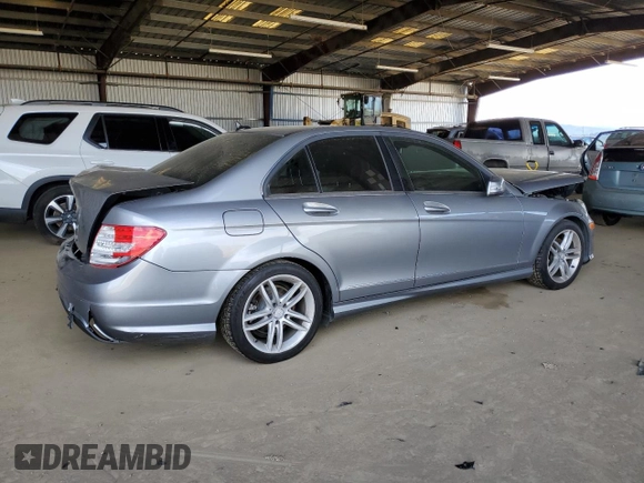2013 Mercedes-Benz C 250 Sport with VIN WDDGF4HB5DA860749, listed as a Copart auction lot 47564765 with 130,914 mi miles and Salvage Title. Bid and sale history available at DreamBid. Image 3.
