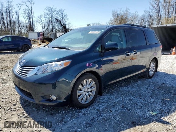 2011 Toyota Sienna XLE AAS with VIN 5TDYK3DC6BS170205, listed as a Copart auction lot 50868135 with 153,134 mi miles and Salvage Title. Bid and sale history available at DreamBid. Image 1.