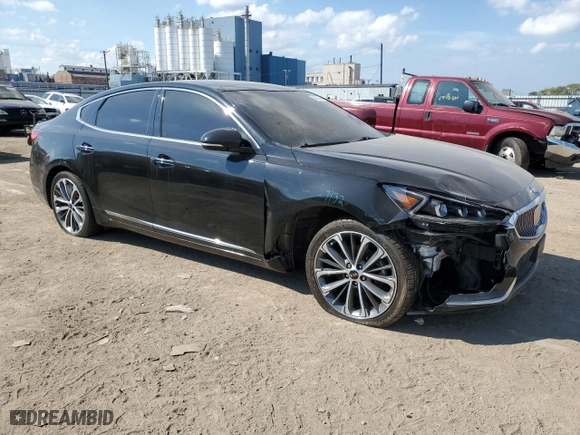 2017 Kia Cadenza Premium with VIN KNALC4J15H5060550, listed as a Copart auction lot 69309454 with 92,004 mi miles and Salvage Title. Bid and sale history available at carsss.com. Image 4.