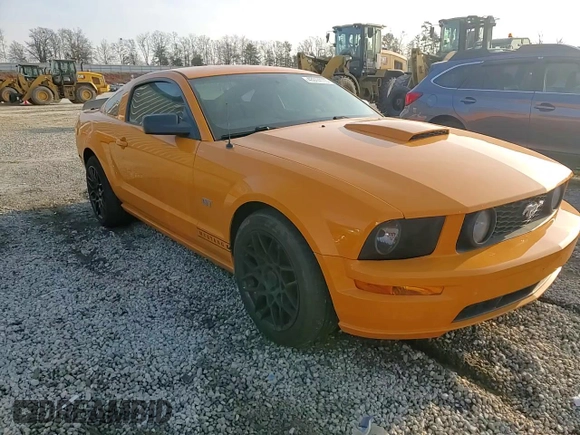 2007 Ford Mustang GT Deluxe with VIN 1ZVFT82HX75259446, listed as a Copart auction lot 43974115 with 129,547 mi miles and Salvage Title. Bid and sale history available at carsss.com. Image 11.
