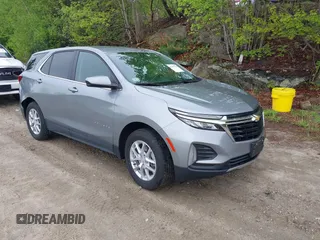 2024 Chevrolet Equinox LT z VIN 3GNAXUEG0RS105972, wystawiony jako IAAI lot #42257558 z przebiegiem 7 010 mil mil oraz . Historia ofert i sprzedaży dostępna na DreamBid. Obrazek 1.