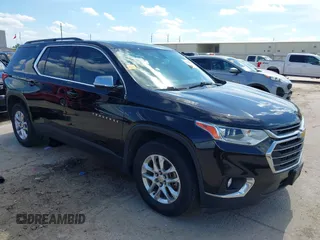 2019 Chevrolet Traverse LT Cloth z VIN 1GNERGKW8KJ138606, wystawiony jako IAAI lot #42224318 z przebiegiem 155 959 mil mil oraz . Historia ofert i sprzedaży dostępna na DreamBid. Obrazek 1.