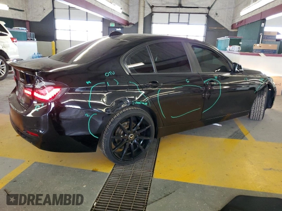 2016 BMW 3 Series 320i xDrive with VIN WBA8A3C53GK690928, listed as a Copart auction lot 44220595 with 123,148 mi miles and Salvage Title. Bid and sale history available at DreamBid. Image 3.