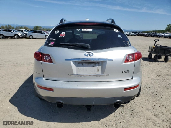 2007 Infiniti FX35 with VIN JNRAS08W77X206232, listed as a Copart auction lot 52020325 with 189,266 mi miles and Clean Title. Bid and sale history available at carsss.com. Image 6.