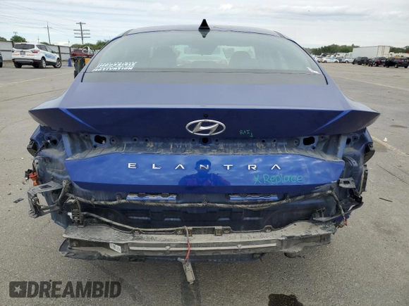 2021 Hyundai Elantra SEL z VIN 5NPLS4AG0MH006061, wystawiony jako Copart lot #56562665 z przebiegiem 62 689 mil mil oraz Szkoda całkowita • Salvage title. Historia ofert i sprzedaży dostępna na DreamBid. Obrazek 6.