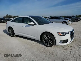 2021 Audi A6 Premium Plus with VIN WAUE8AF24MN031836, listed as a Copart auction lot 48122435 with 9,751 mi miles and Non Repairable. Bid and sale history available at carsss.com. Image 4.