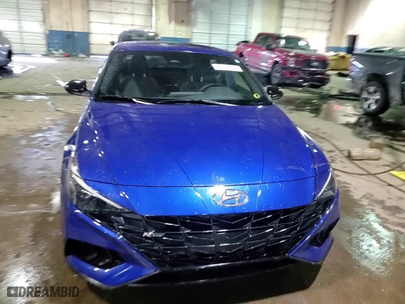 2023 Hyundai Elantra N Line with VIN KMHLR4AF4PU603254, listed as a Copart auction lot 45679805 with 14,110 mi miles and Salvage Title. Bid and sale history available at carsss.com. Image 14.