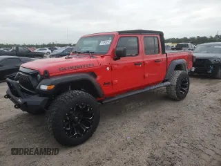 2020 Jeep Gladiator Sport S with VIN 1C6HJTAG1LL131011, listed as a Copart auction lot 51095535 with 81,423 mi miles and Salvage Title. Bid and sale history available at carsss.com. Image 1.
