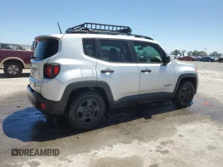 2020 Jeep Renegade Sport with VIN ZACNJAAB6LPL16619, listed as a Copart auction lot 53066195 with 54,226 mi miles and Salvage title. Bid and sale history available at DreamBid. Image 3.