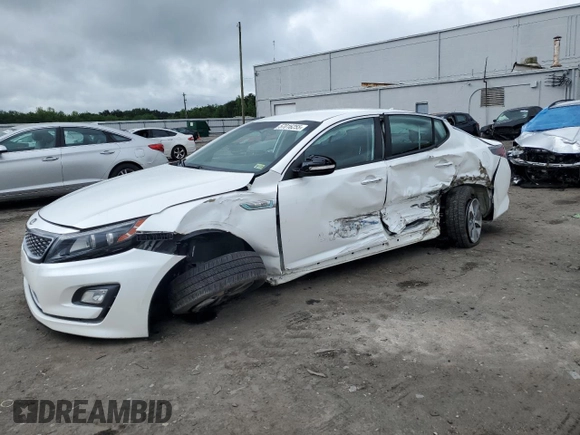 2015 Kia Optima with VIN KNAGM4AD8F5077638, listed as a Copart auction lot 57016255 with 78,162 mi miles and Salvage title. Bid and sale history available at DreamBid. Image 1.
