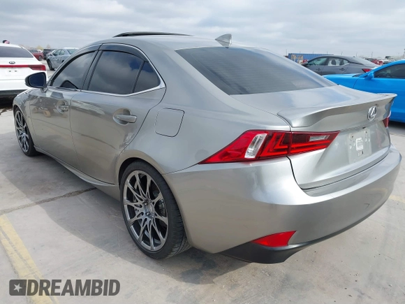 2015 Lexus IS 250 with VIN JTHBF1D27F5050784, listed as a IAAI auction lot 41767657 with 156,349 mi miles. Bid and sale history available at carsss.com. Image 3.
