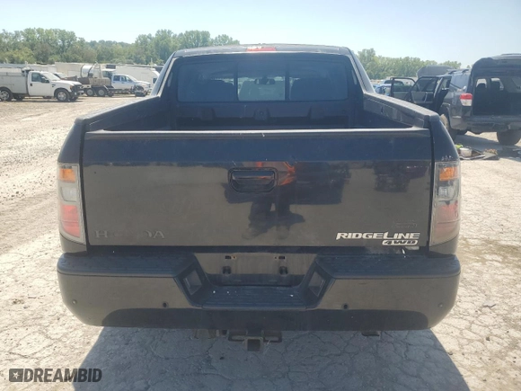 2008 Honda Ridgeline RTL with VIN 2HJYK16508H538531, listed as a Copart auction lot 69711124 with 0 mi miles and Salvage Title. Bid and sale history available at carsss.com. Image 6.