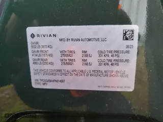 2023 Rivian R1S Adventure with VIN 7PDSGABA4PN014067, listed as a Copart auction lot 77630794 with 0 mi miles and Salvage Title. Bid and sale history available at carsss.com. Image 16.