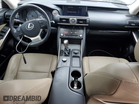 2017 Lexus IS 200t with VIN JTHBA1D24H5050310, listed as a Copart auction lot 55389705 with 79,269 mi miles and Salvage title. Bid and sale history available at DreamBid. Image 8.