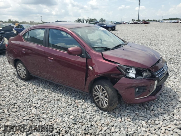 2023 Mitsubishi Mirage ES with VIN ML32FUFJ2PHF04274, listed as a Copart auction lot 58464685 with 23,627 mi miles and Salvage title. Bid and sale history available at DreamBid. Image 4.
