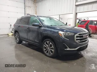2018 GMC Terrain SLT with VIN 3GKALVEX9JL273557, listed as a IAAI auction lot 41789518 with 95,992 mi miles and . Bid and sale history available at carsss.com. Image 1.