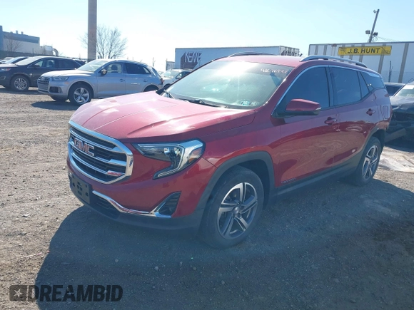 2019 GMC Terrain SLT with VIN 3GKALVEV3KL361178, listed as a IAAI auction lot 41696922 with 65,523 mi miles. Bid and sale history available at carsss.com. Image 2.