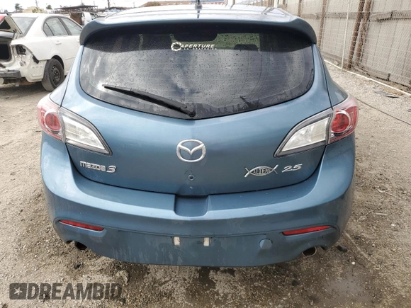 2010 Mazda 3 S Sport with VIN JM1BL1H63A1289949, listed as a Copart auction lot 54698905 with 154,054 mi miles and Salvage Title. Bid and sale history available at DreamBid. Image 6.