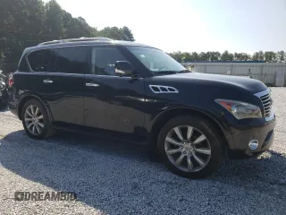2011 Infiniti QX56 8-passenger with VIN JN8AZ2NC3B9301292, listed as a Copart auction lot 64829454 with 175,001 mi miles and Salvage Title. Bid and sale history available at carsss.com. Image 4.